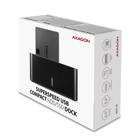 ADSA-SN Stacja dokująca, USB 3.2 Gen 1 - 1x SATA 6G 2.5"/3.5" SSD/HDD ADSA-SN Stacja dokująca, USB 3.2 Gen 1 - 1x SATA 6G 2.5"/3.5" SSD/HDD
