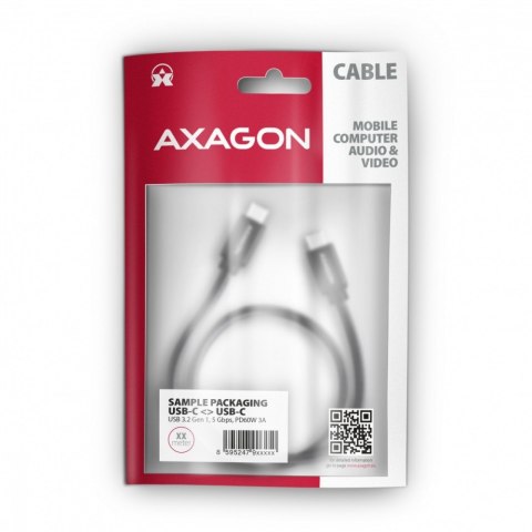 BUCM3-CM10AB Kabel USB-C - USB-C 3.2 Gen 1, 1m, PD 60W 3A, ALU, oplot, czarny BUCM3-CM10AB Kabel USB-C - USB-C 3.2 Gen 1, 1m, PD 60W 3A, ALU, oplot, czarny