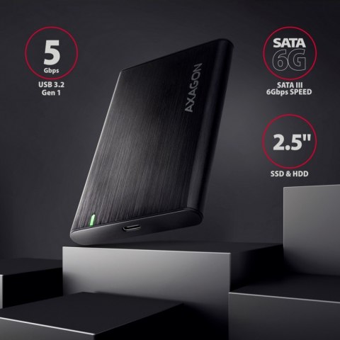EE25-A6C Bezśrubowa aluminiowa obudowa zewnętrzna USB-C 3.2 Gen 1 - SATA 6G dla 2.5" SSD/HDD EE25-A6C Bezśrubowa aluminiowa obudowa zewnętrzna USB-C 3.2 Gen 1 - SATA 6G dla 2.5" SSD/HDD