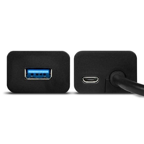 HUE-S2C Hub 4-portowy USB 3.2 Gen 1 charging hub, 40cm USB-C kabel, microUSB dodatkowe zasilanie HUE-S2C Hub 4-portowy USB 3.2 Gen 1 charging hub, 40cm USB-C kabel, microUSB dodatkowe zasilanie