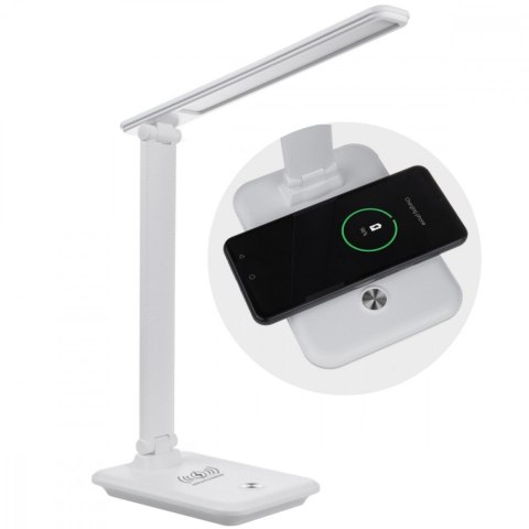 Lampka biurkowa LED 9w z ładowarką Qi MCE616W Lampka biurkowa LED 9w z ładowarką Qi MCE616W