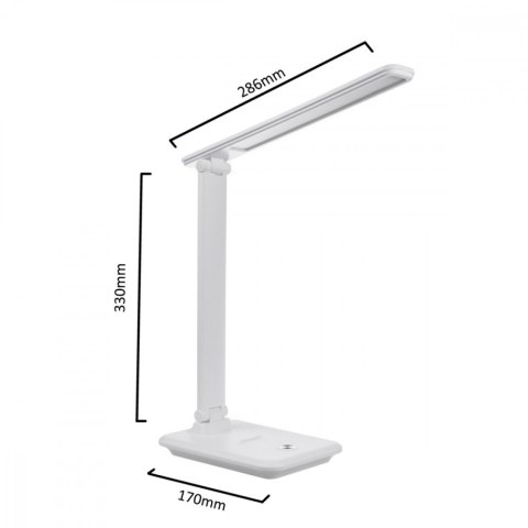 Lampka biurkowa LED 9w z ładowarką Qi MCE616W Lampka biurkowa LED 9w z ładowarką Qi MCE616W