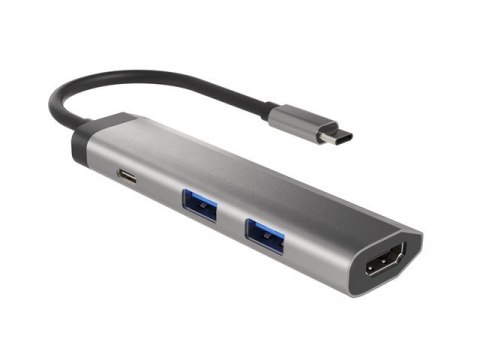 Stacja dokująca Multi Port Fowler Slim USB-C PD, 2x USB 3.0, HDMI 4K Stacja dokująca Multi Port Fowler Slim USB-C PD, 2x USB 3.0, HDMI 4K