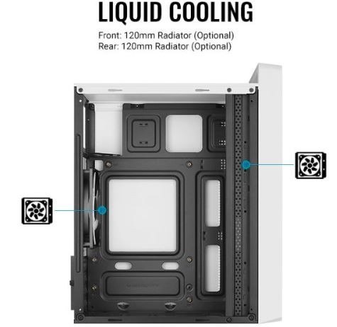 Obudowa CS-109 RGB USB 3.0 Mini Tower biała Obudowa CS-109 RGB USB 3.0 Mini Tower biała