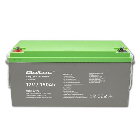 Akumulator żelowy Deep Cycle | 12V | 150Ah Akumulator żelowy Deep Cycle | 12V | 150Ah
