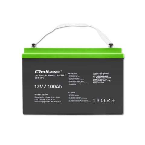 Akumulator żelowy | 12V | 100Ah | GEL Akumulator żelowy | 12V | 100Ah | GEL