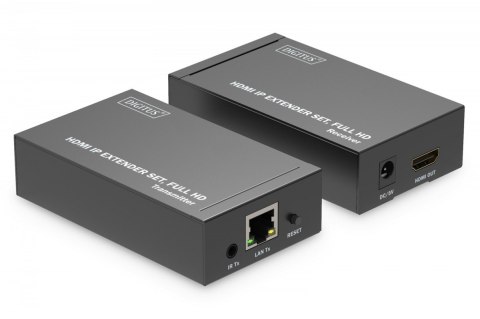 Przedłużacz/Extender HDMI 1080p 60Hz 120m po skrętce Cat.6/6A/7/8 HDCP 1.3 IR, zestaw Przedłużacz/Extender HDMI 1080p 60Hz 120m po skrętce Cat.6/6A/7/8 HDCP 1.3 IR, zestaw