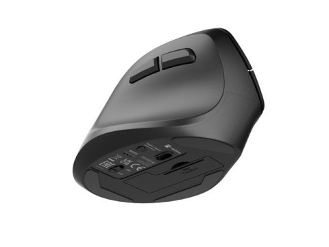 Mysz bezprzewodowa wertykalna Crake 2 2400 DPI Bluetooth 5.2 + 2.4GHz dla leworęcznych Czarna Mysz bezprzewodowa wertykalna Crake 2 2400 DPI Bluetooth 5.2 + 2.4GHz dla leworęcznych Czarna