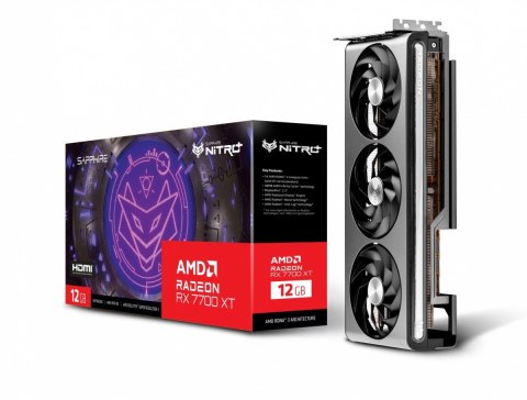 Karta graficzna Radeon RX 7700 XT NITRO+GAMING OC 12GB GDDR6 192bit 2DP Karta graficzna Radeon RX 7700 XT NITRO+GAMING OC 12GB GDDR6 192bit 2DP