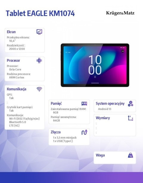 Tablet Eagle KM1074 Tablet Eagle KM1074