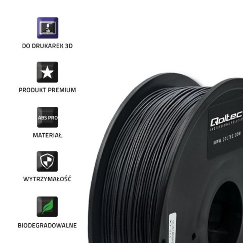 Profesjonalny filament do druku 3D | ABS PRO | 1.75mm | 1kg | Czarny Profesjonalny filament do druku 3D | ABS PRO | 1.75mm | 1kg | Czarny
