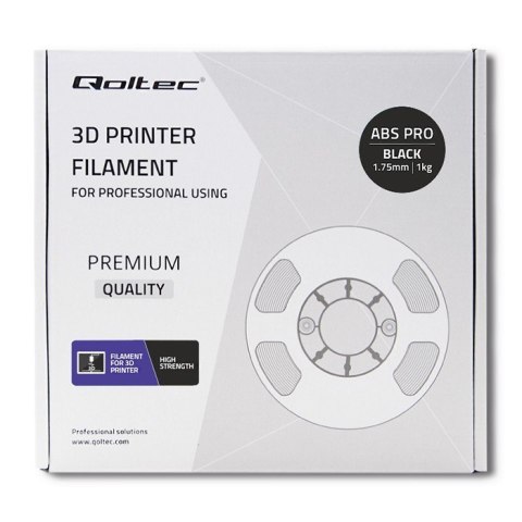 Profesjonalny filament do druku 3D | ABS PRO | 1.75mm | 1kg | Czarny Profesjonalny filament do druku 3D | ABS PRO | 1.75mm | 1kg | Czarny