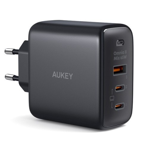 PA-B6T Black Omnia II GaN ładowarka sieciowa 3xUSB (2xUSB C+ 1xUSB A) 65W QC PD PA-B6T Black Omnia II GaN ładowarka sieciowa 3xUSB (2xUSB C+ 1xUSB A) 65W QC PD