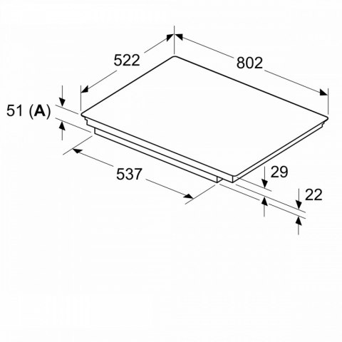 Płyta indukcyjna 80 cm PVS831HB1E Płyta indukcyjna 80 cm PVS831HB1E