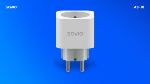 Inteligentne gniazdko Wi-Fi 16A Pomiar zużycia energii, wielopak 3 szt., AS-01, białe Inteligentne gniazdko Wi-Fi 16A Pomiar zużycia energii, wielopak 3 szt., AS-01, białe