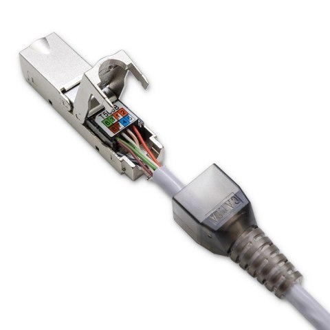 Wtyk RJ45 beznarzędziowy STP | CAT6A | JACK PIN | T568B | T568A Wtyk RJ45 beznarzędziowy STP | CAT6A | JACK PIN | T568B | T568A