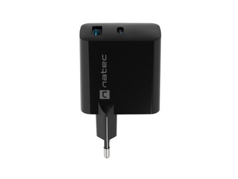 Ładowarka sieciowa Ribera GAN 1X USB-A + 1X USB-C 65W Czarna Ładowarka sieciowa Ribera GAN 1X USB-A + 1X USB-C 65W Czarna
