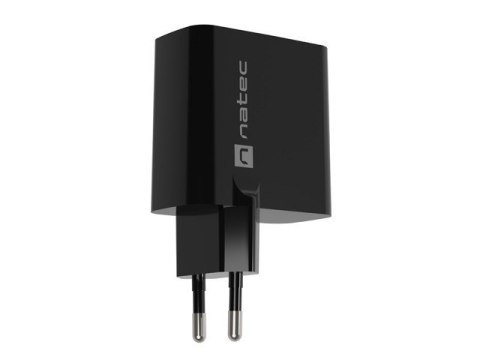 Ładowarka sieciowa Ribera GAN 1X USB-A + 1X USB-C 65W Czarna Ładowarka sieciowa Ribera GAN 1X USB-A + 1X USB-C 65W Czarna