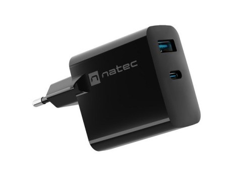 Ładowarka sieciowa Ribera GAN 1X USB-A + 1X USB-C 65W Czarna Ładowarka sieciowa Ribera GAN 1X USB-A + 1X USB-C 65W Czarna