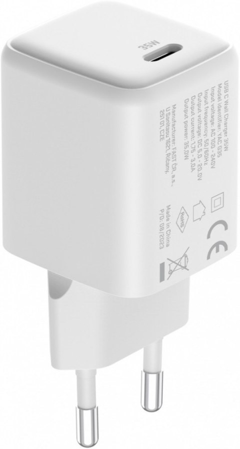 Ładowarka sieciowa USB C 35W 3A Power delivery 3.0 QC 3.0 Biała Ładowarka sieciowa USB C 35W 3A Power delivery 3.0 QC 3.0 Biała