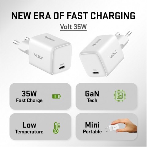 Ładowarka sieciowa USB C 35W 3A Power delivery 3.0 QC 3.0 Biała Ładowarka sieciowa USB C 35W 3A Power delivery 3.0 QC 3.0 Biała