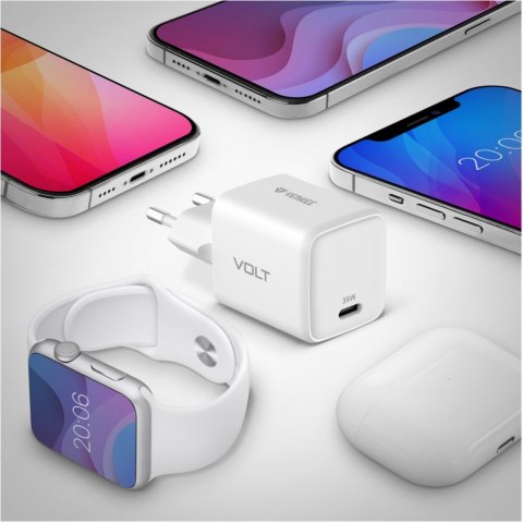 Ładowarka sieciowa USB C 35W 3A Power delivery 3.0 QC 3.0 Biała Ładowarka sieciowa USB C 35W 3A Power delivery 3.0 QC 3.0 Biała