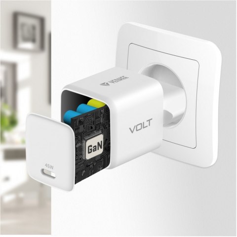 Ładowarka sieciowa USB C 45W 3A Power delivery 3.0 QC3.0 Biała Ładowarka sieciowa USB C 45W 3A Power delivery 3.0 QC3.0 Biała