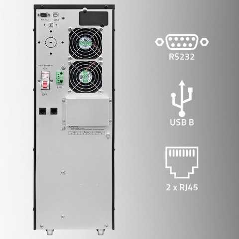 Zasilacz awaryjny UPS 6kVA | 6000W | Power Factor 1.0 | LCD | EPO| USB | On line Zasilacz awaryjny UPS 6kVA | 6000W | Power Factor 1.0 | LCD | EPO| USB | On line