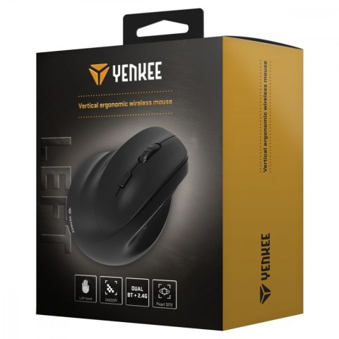 Mysz bezprzewodowa ergonomiczna leworęczna, akumulator Dual WL+BT Mysz bezprzewodowa ergonomiczna leworęczna, akumulator Dual WL+BT