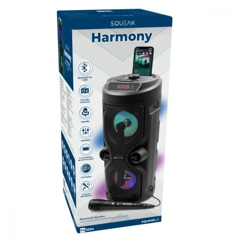 Głośnik Bluetooth 5.0 EDR Harmony SQ1004 Funkcja karaoke Głośnik Bluetooth 5.0 EDR Harmony SQ1004 Funkcja karaoke