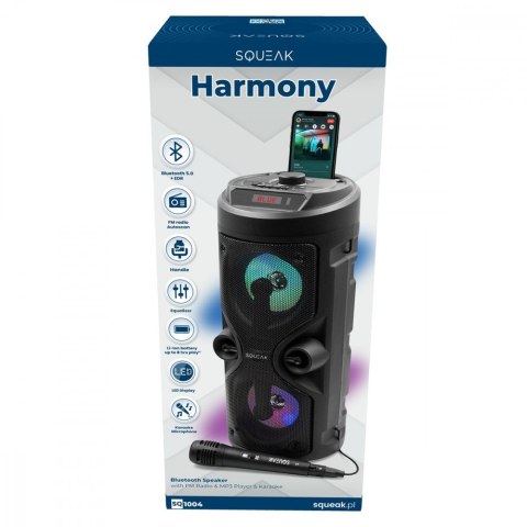 Głośnik Bluetooth 5.0 EDR Harmony SQ1004 Funkcja karaoke Głośnik Bluetooth 5.0 EDR Harmony SQ1004 Funkcja karaoke