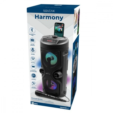 Głośnik Bluetooth 5.0 EDR Harmony SQ1004 Funkcja karaoke Głośnik Bluetooth 5.0 EDR Harmony SQ1004 Funkcja karaoke