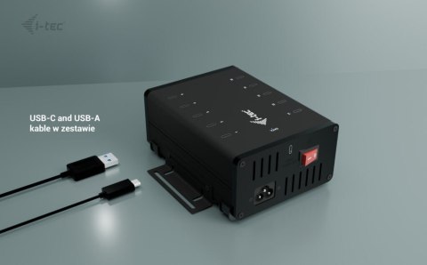 !i-tec USB-C/USB-A Metal Charging + data HUB 15W per port 10x USB-C !i-tec USB-C/USB-A Metal Charging + data HUB 15W per port 10x USB-C