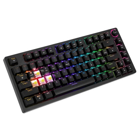 Klawiatura mechaniczna bezprzewodowa PHENIX Gateron Yellow Pro, ABS Klawiatura mechaniczna bezprzewodowa PHENIX Gateron Yellow Pro, ABS