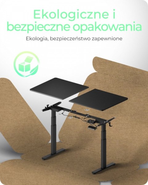 Biurko elektrycznie regulowane z blatem IB-EW122B-TT 140x70 cm do siedzenia i stania Biurko elektrycznie regulowane z blatem IB-EW122B-TT 140x70 cm do siedzenia i stania