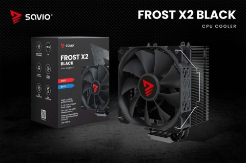 Chłodzenie procesora CPU Frost Black X2 Chłodzenie procesora CPU Frost Black X2