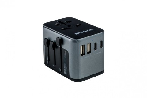 Adapter podróżny UTA-03 49545 180 krajów, ładowarka PD 30W, QC 3.0 3x USB-C , 2x USB-A Adapter podróżny UTA-03 49545 180 krajów, ładowarka PD 30W, QC 3.0 3x USB-C , 2x USB-A