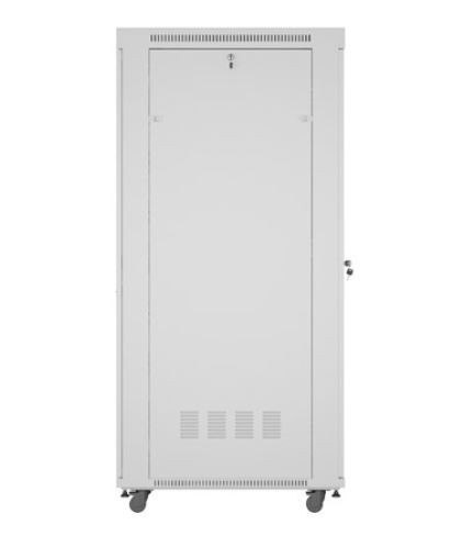 Szafa stojąca rack 19'' 42U 800x1000 szara drzwi szkalne flat pack Szafa stojąca rack 19'' 42U 800x1000 szara drzwi szkalne flat pack