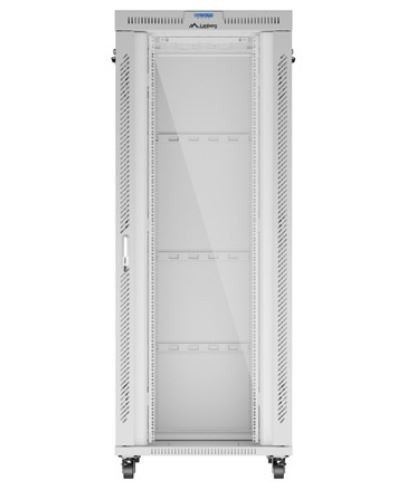 Szafa stojąca rack 19'' 42U 800x1000 szara drzwi szkalne flat pack Szafa stojąca rack 19'' 42U 800x1000 szara drzwi szkalne flat pack