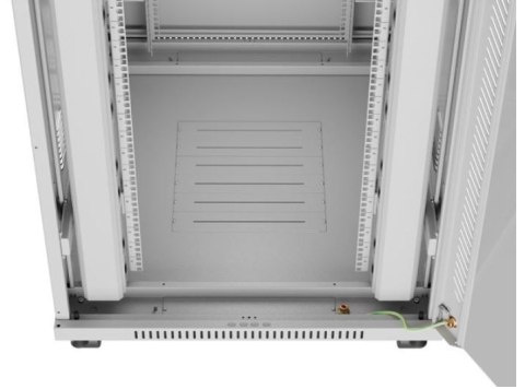 Szafa stojąca rack 19'' 42U 800x1000 szara drzwi szkalne flat pack Szafa stojąca rack 19'' 42U 800x1000 szara drzwi szkalne flat pack