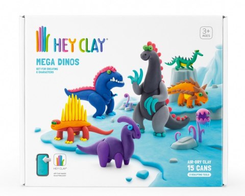 Masa plastyczna Hey Clay Zestaw Mega Dinozaury Masa plastyczna Hey Clay Zestaw Mega Dinozaury
