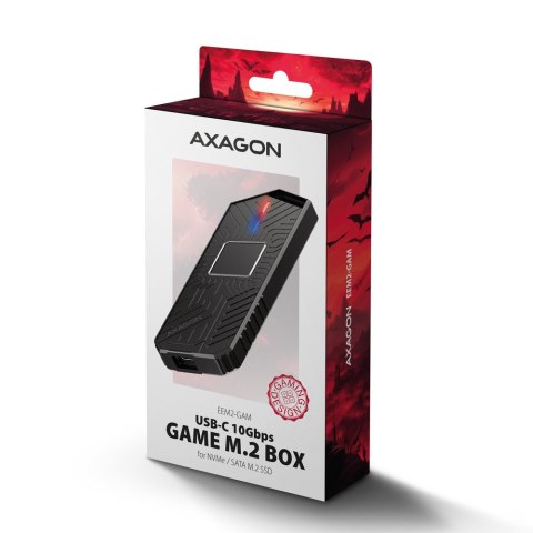 EEM2-GAM Obudowa zewnętrzna aluminiowa USB-C 3.2 Gen 2 M.2 NVMe/SATA SSD Gaming EEM2-GAM Obudowa zewnętrzna aluminiowa USB-C 3.2 Gen 2 M.2 NVMe/SATA SSD Gaming