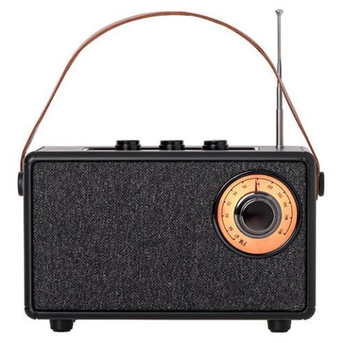 Głośnik Bluetooth CR1902 FM USB-C czarny Głośnik Bluetooth CR1902 FM USB-C czarny
