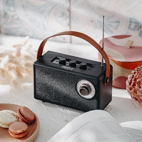 Głośnik Bluetooth CR1902 FM USB-C czarny Głośnik Bluetooth CR1902 FM USB-C czarny