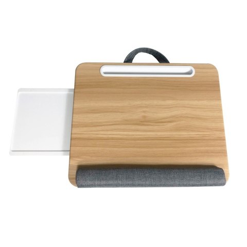 Podstawka pod laptop na kolana miękka wyściółka, wysuwana półka na mysz 410x335mm Podstawka pod laptop na kolana miękka wyściółka, wysuwana półka na mysz 410x335mm