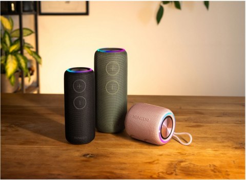 Głośnik bluetooth SIRIUS 2 MINI czarny moc 16W, LED, TWS Głośnik bluetooth SIRIUS 2 MINI czarny moc 16W, LED, TWS