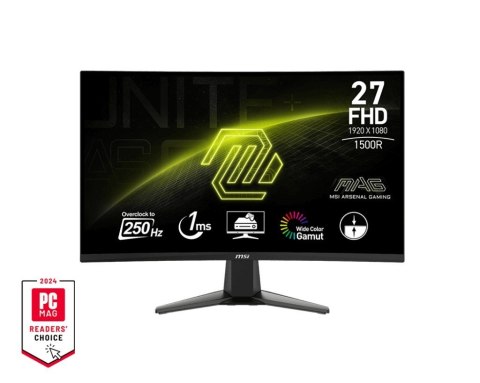 Monitor 27 cali MAG 27C6X LED/FHD/Curved/250Hz/czarny Monitor 27 cali MAG 27C6X LED/FHD/Curved/250Hz/czarny