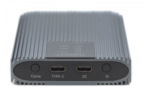 Obudowa/Stacja klonująca USB 3.1 Typ C na dyski SSD M.2 NVMe 20 Gbps aluminiowa, beznarzędziowa Obudowa/Stacja klonująca USB 3.1 Typ C na dyski SSD M.2 NVMe 20 Gbps aluminiowa, beznarzędziowa