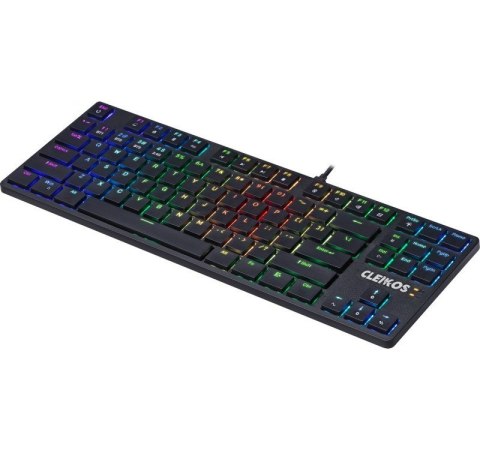 Klawiatura mechaniczna CLEIKOS GK-135 podświetlenie LED Czarna Klawiatura mechaniczna CLEIKOS GK-135 podświetlenie LED Czarna