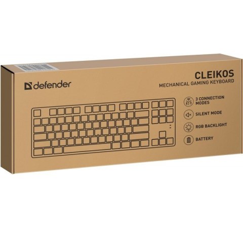 Klawiatura mechaniczna CLEIKOS GK-135 podświetlenie LED Czarna Klawiatura mechaniczna CLEIKOS GK-135 podświetlenie LED Czarna